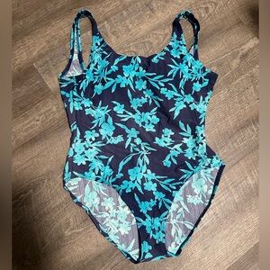 Catalina Blue Floral Women's One Piece Swimsuit